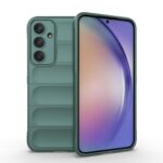 Samsung Galaxy A35 5G Θήκη Σιλικόνης Πράσινο Magic Shield TPU + Flannel Phone Case Green