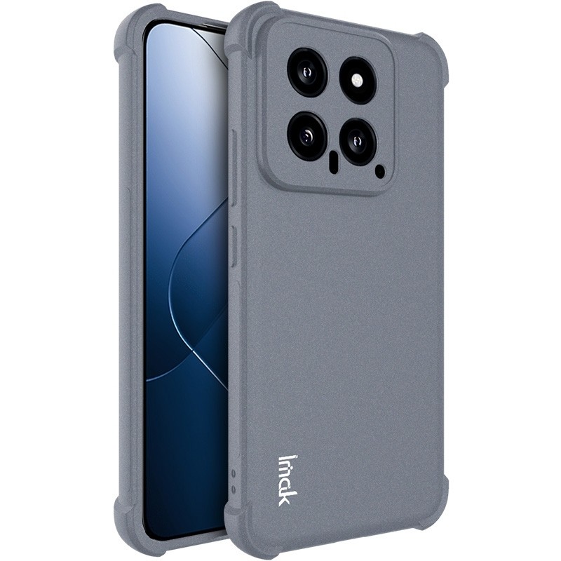 Xiaomi 14 Θήκη Σιλικόνης Γκρι IMAK Shockproof Airbag TPU Protective Case (6957476876841)
