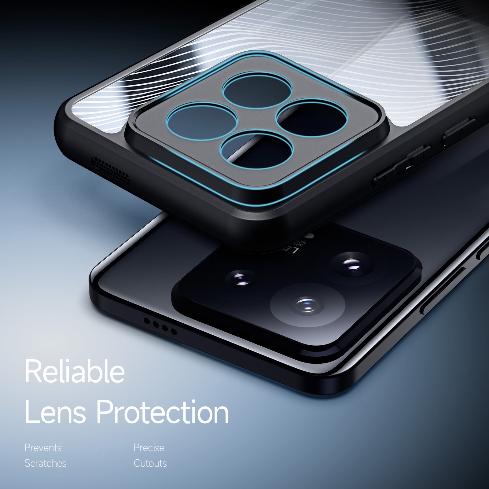 Xiaomi 14 Pro Θήκη Διάφανη Dux Ducis Aimo Series Back Cover Τransparent Black