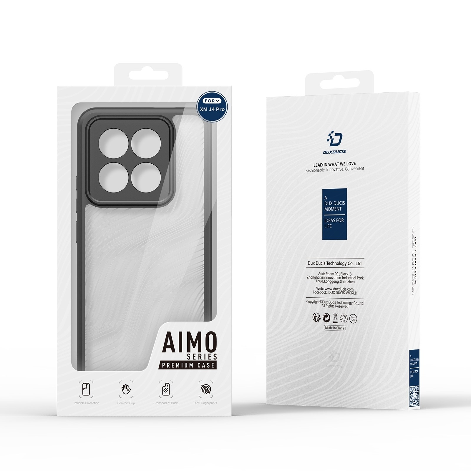 Xiaomi 14 Pro Θήκη Διάφανη Dux Ducis Aimo Series Back Cover Τransparent Black