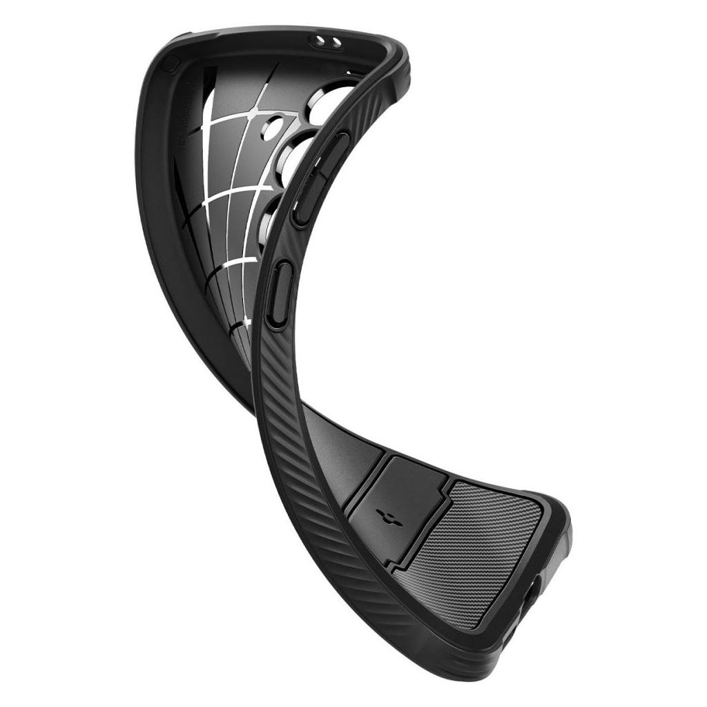 Samsung Galaxy S24 5G Θήκη Μαύρη Spigen Rugged Armor Back Cover Matte Black ACS07346