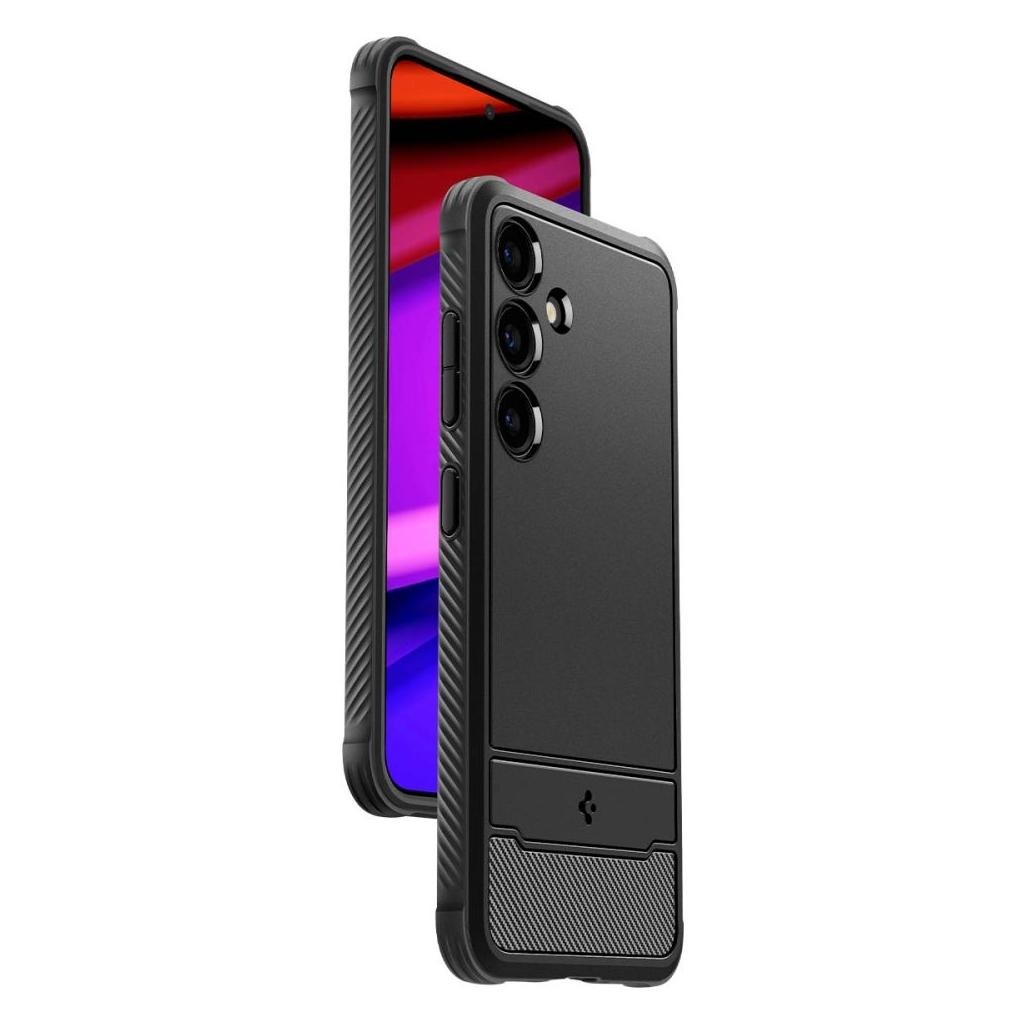 Samsung Galaxy S24 5G Θήκη Μαύρη Spigen Rugged Armor Back Cover Matte Black ACS07346