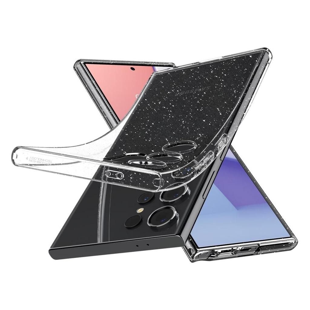 Samsung Galaxy S24 Ultra 5G Θήκη Διάφανη Spigen Liquid Crystal Glitter Back Cover Crystal Quartz ACS07285