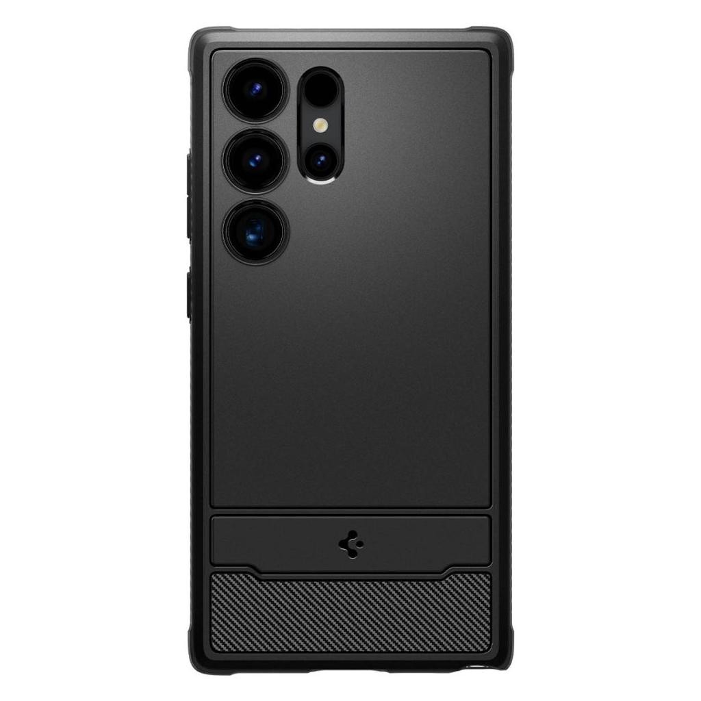 Samsung Galaxy S24 Ultra 5G Θήκη Μαύρη Spigen Rugged Armor Back Cover Matte Black ACS07286