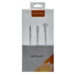 Ancus Zeno Mono Earbuds Handsfree Μονό με Βύσμα 3.5mm Λευκό