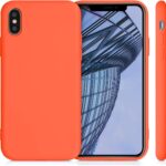 iPhone XS Max Θήκη Σιλικόνης Πορτοκαλί Soft Touch Silicone Rubber Soft Case Orange