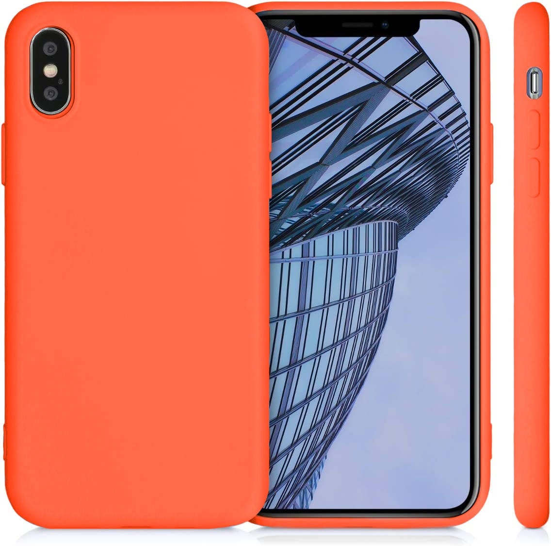 iPhone XS Max Θήκη Σιλικόνης Πορτοκαλί Soft Touch Silicone Rubber Soft Case Orange