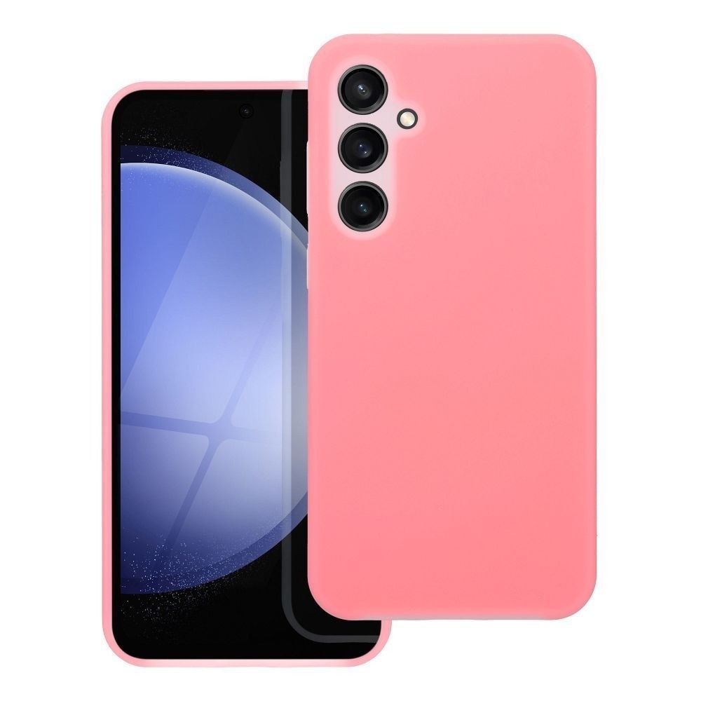 Samsung Galaxy A55 5G Θήκη Σιλικόνης Ροζ Candy Silicone Color TPU Case Pink