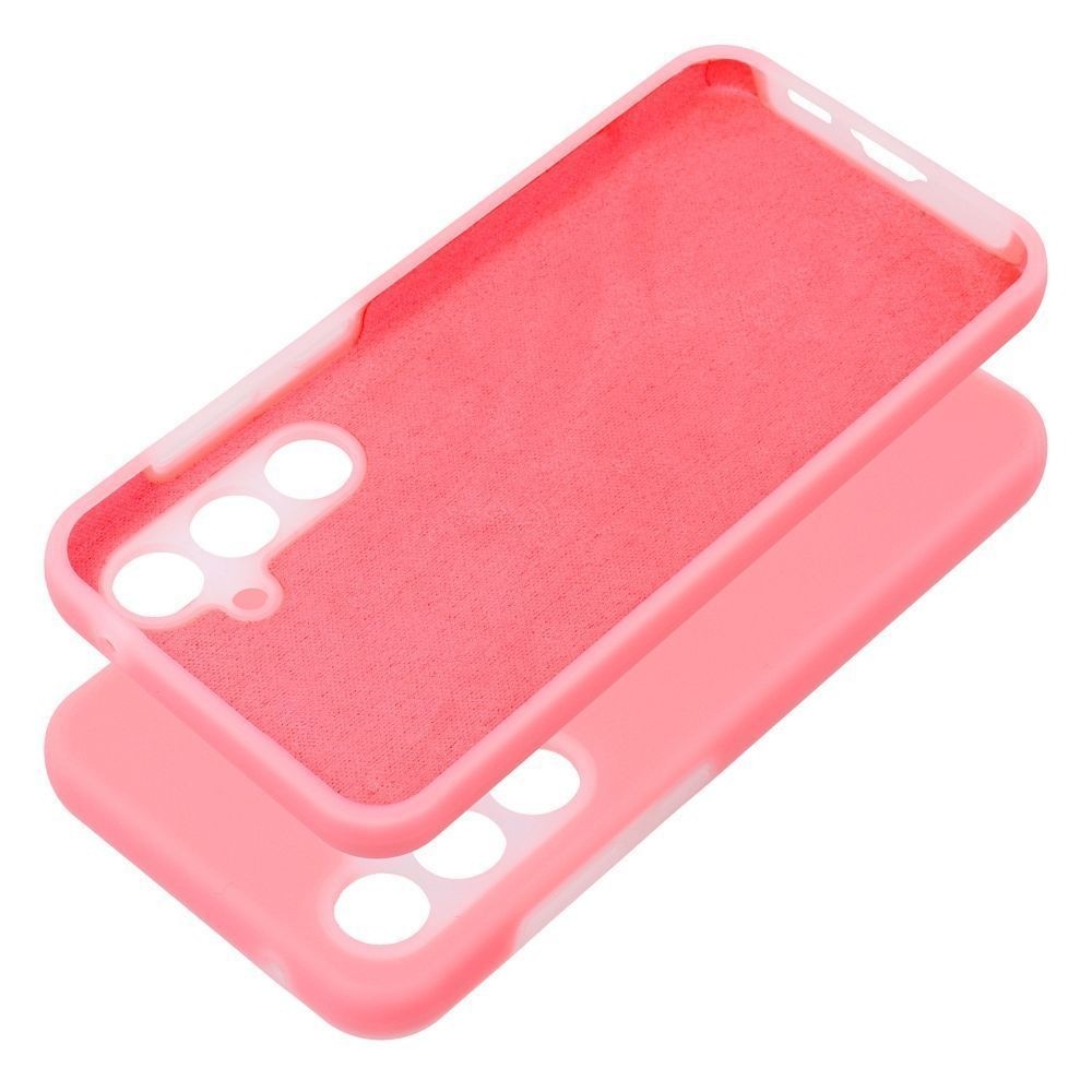 Samsung Galaxy A55 5G Θήκη Σιλικόνης Ροζ Candy Silicone Color TPU Case Pink