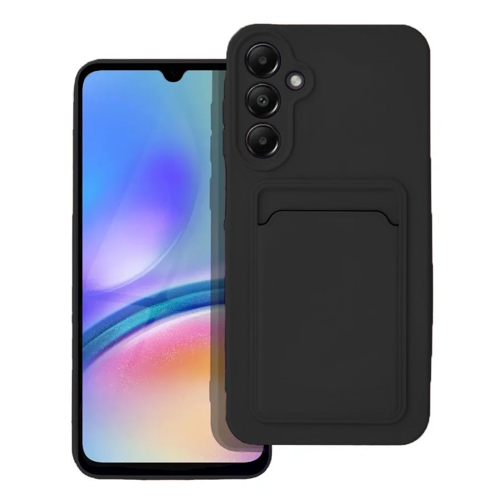 Samsung Galaxy A25 5G Θήκη Σιλικόνης Μαύρη Skin Feel Card Contrast Color Button TPU Phone Case Black