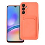 Samsung Galaxy A25 5G Θήκη Σιλικόνης Κοραλί Skin Feel Card Contrast Color Button TPU Phone Case Coral