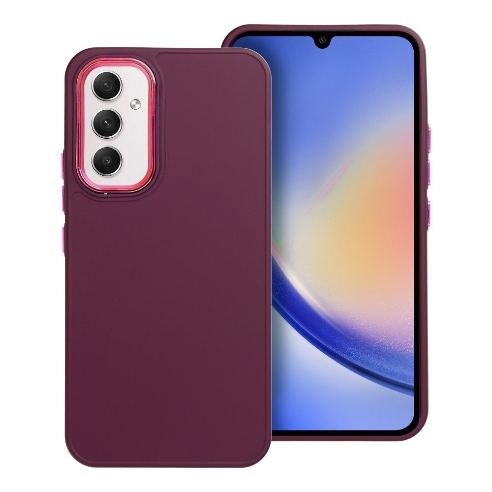 Samsung Galaxy A25 5G / A24 5G/4G Θήκη Σιλικόνης Μωβ TPU Silicone Case with Camera Frame Purple
