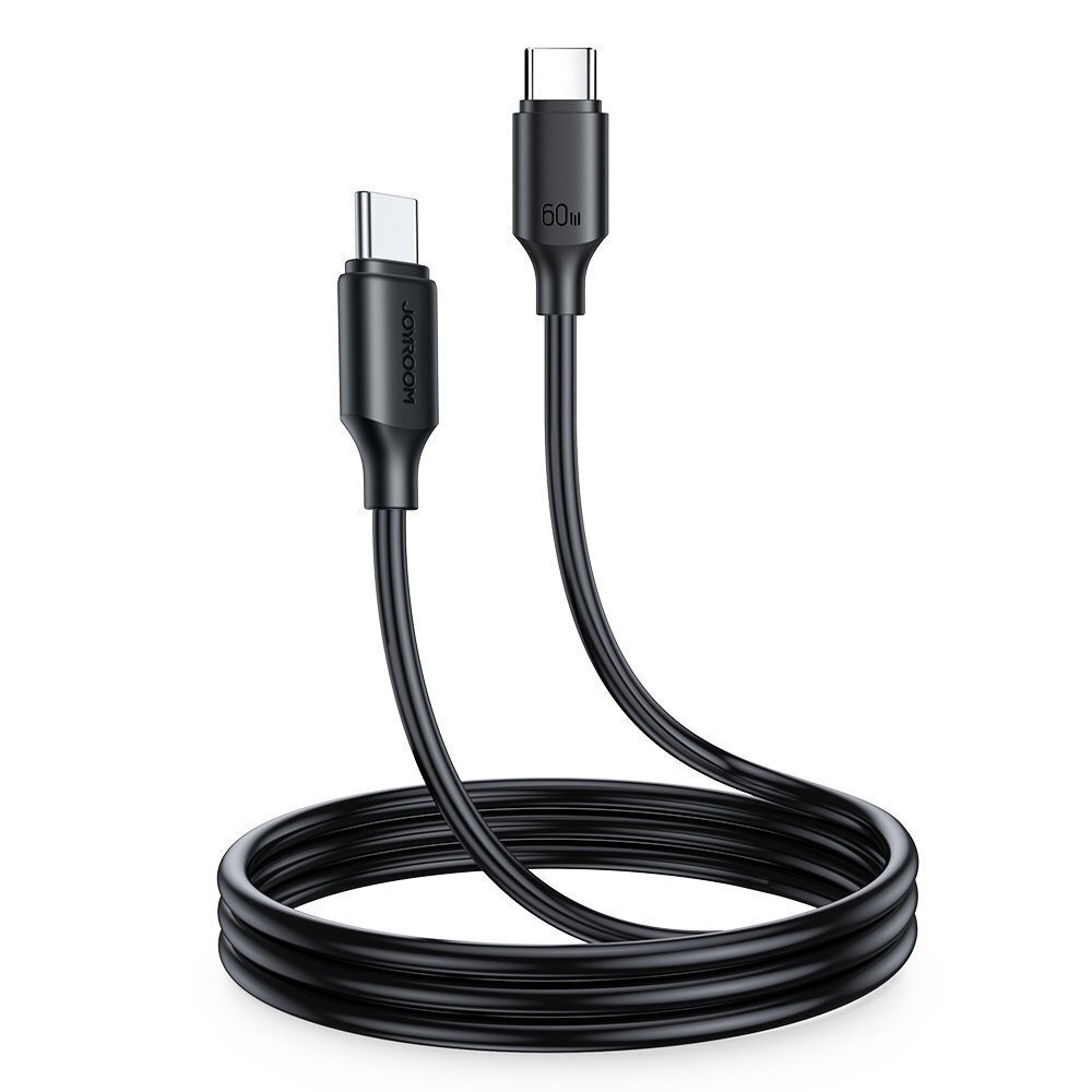 Joyroom cable USB-C - USB-C 480Mb / s 60W 1m Black (S-CC060A9)