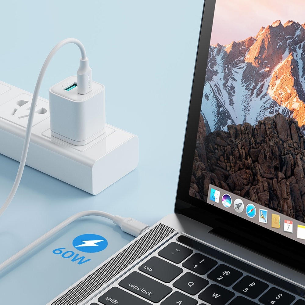 Joyroom cable USB-C - USB-C 480Mb / s 60W 1m Black (S-CC060A9)