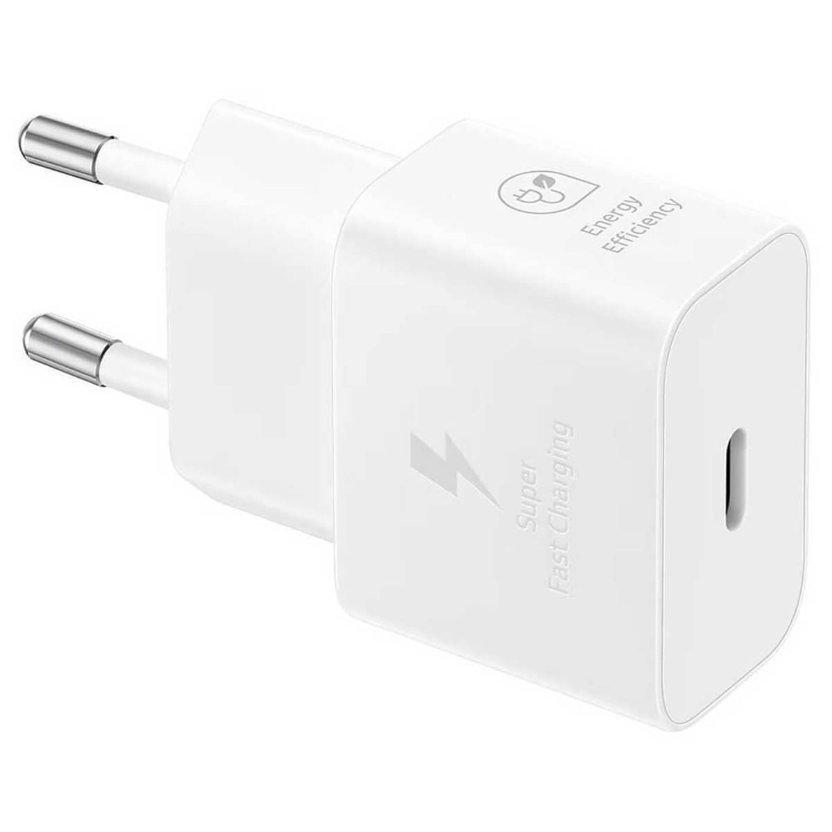 Samsung Φορτιστής και Καλώδιο USB-C 25W Λευκός (EP-T2510XWE)