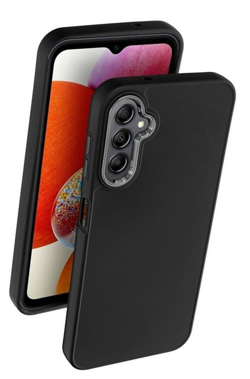 Forcell Samsung Galaxy A14 4G / A14 5G Camera Frame Θήκη Σιλικόνης - Black