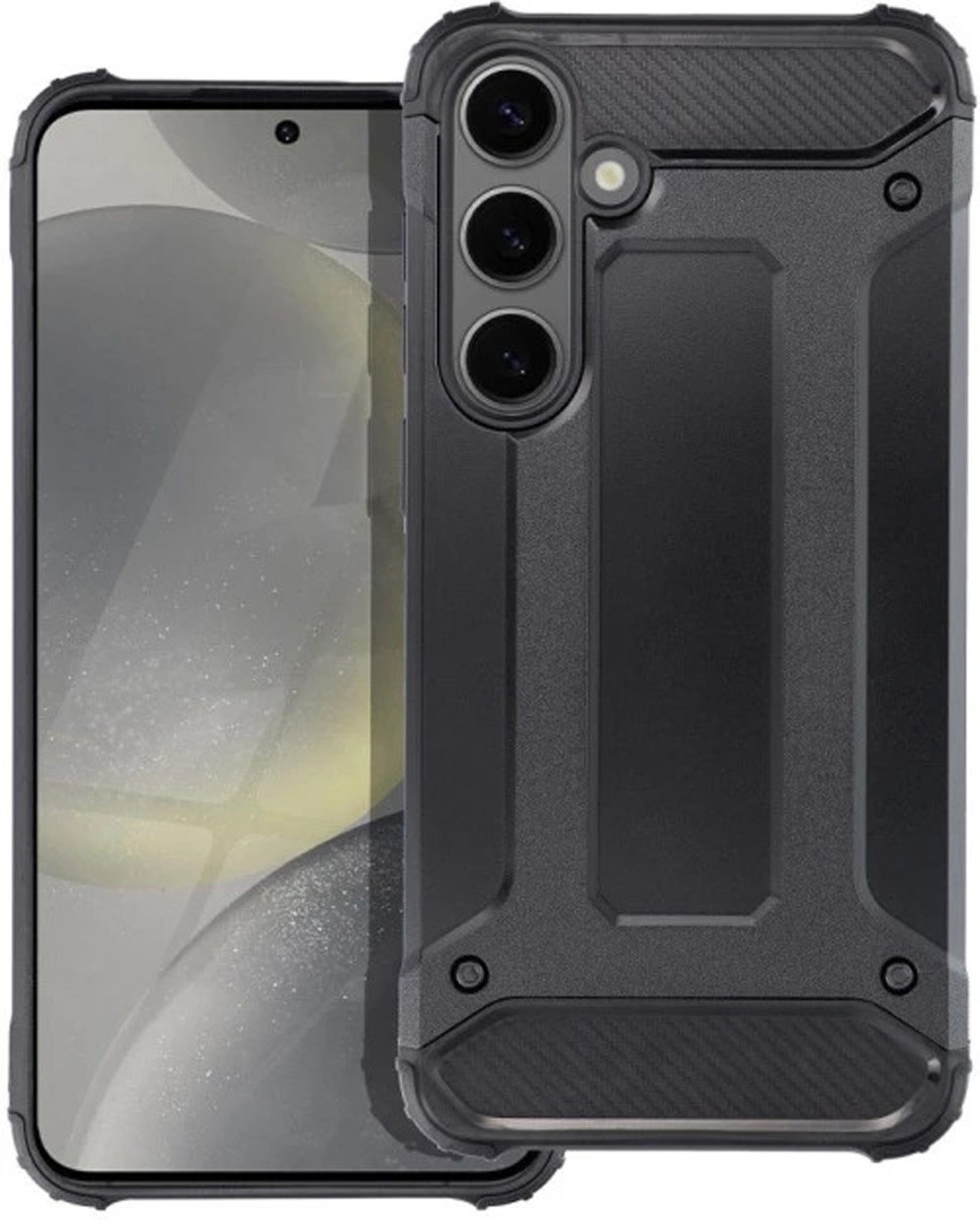 Forcell Samsung Galaxy S24 Plus 5G Hybrid Armor Θήκη Σκληρή - Black