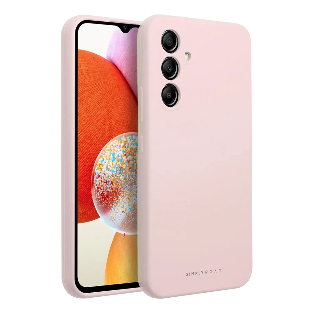 Samsung Galaxy A14 4G / A14 5G Θήκη Σιλικόνης Ροζ Silicone Roar Cloud Skin Case Pink