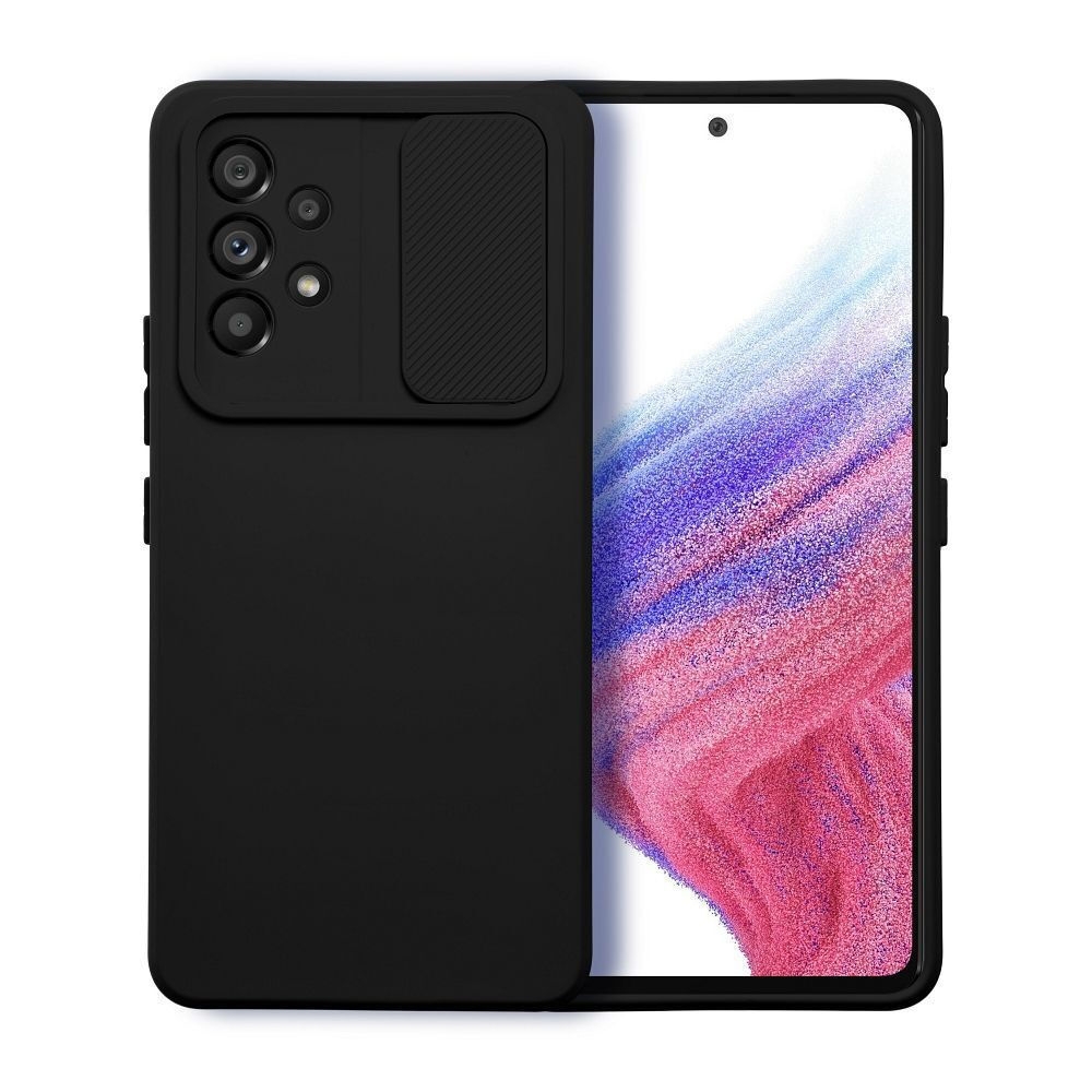 Samsung Galaxy A13 5G / A04s Θήκη Σιλικόνης Μαύρη Slide Case Black