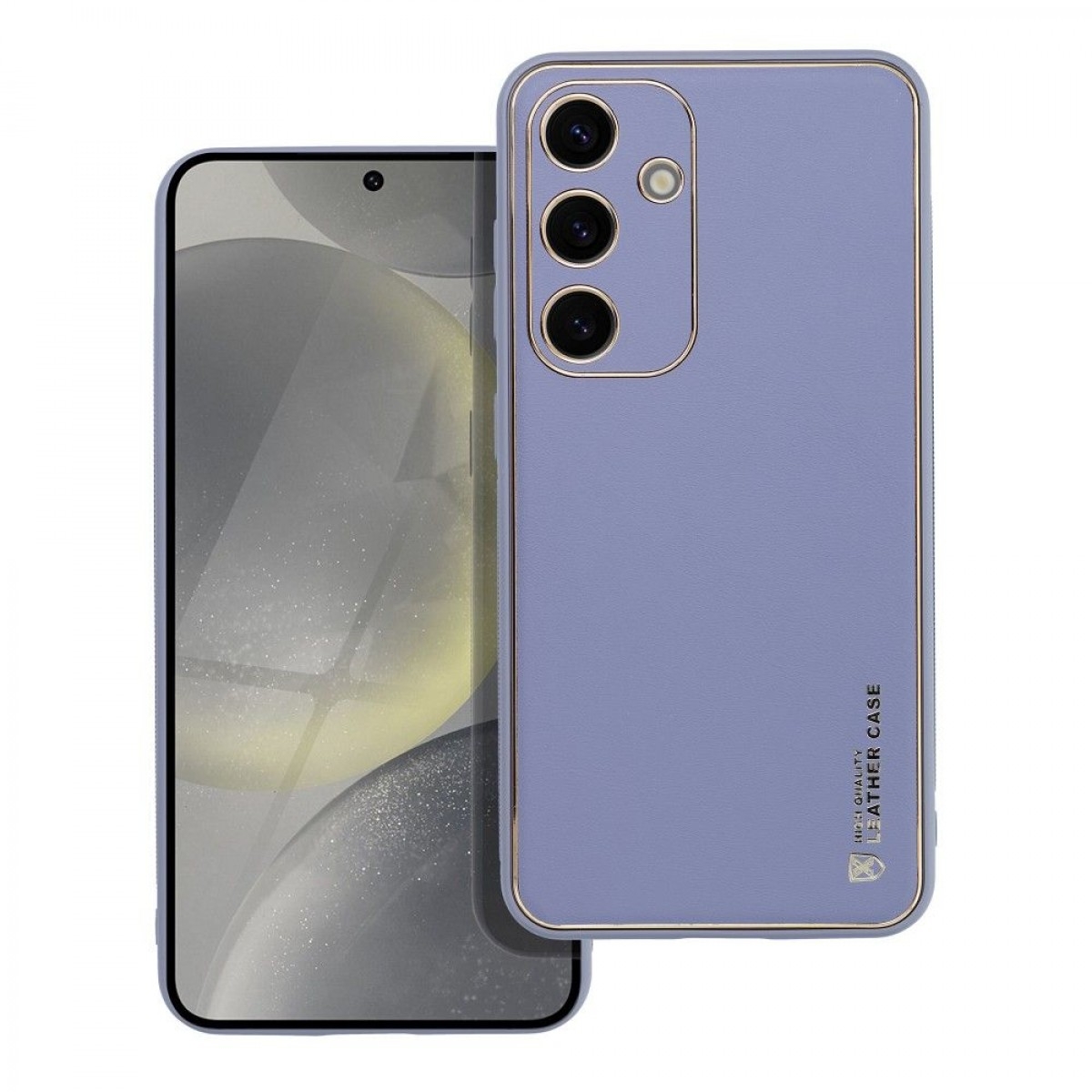 Samsung Galaxy S24 Plus 5G Θήκη Δερματίνη Μπλε Back Cover Phone Case Blue