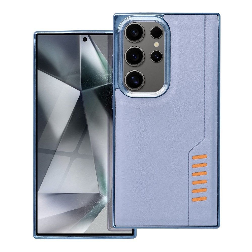 Samsung Galaxy S24 Ultra 5G Θήκη Σιλικόνης Μπλε Milano Silicone Case with Camera Frame Blue