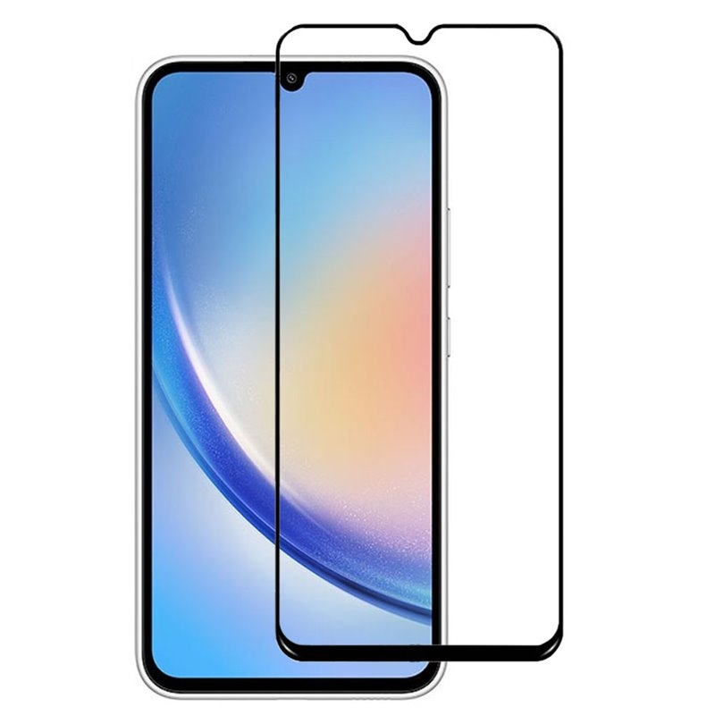 Samsung Galaxy A05s 4G Προστατευτικό Τζαμάκι Μαύρο 5D Full Glue Full Face Tempered Glass Black
