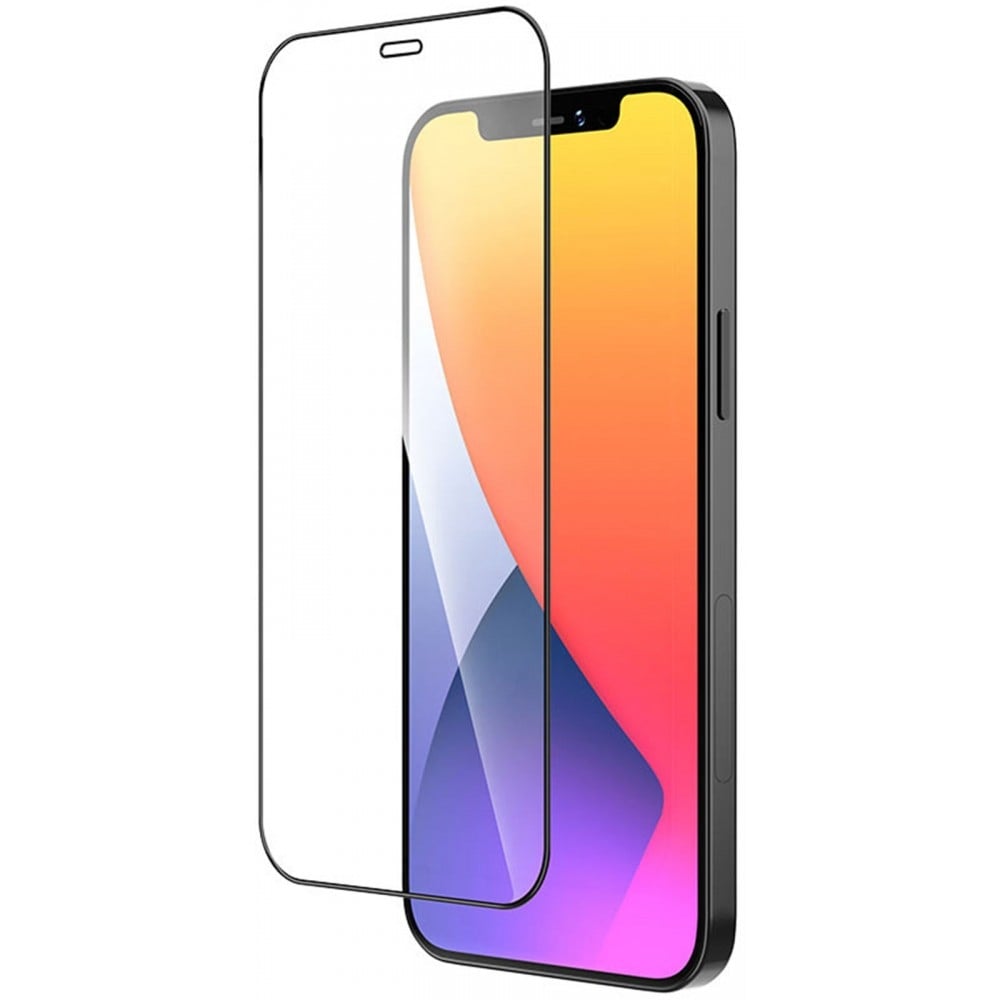 iPhone 12 mini Προστατευτικό Τζαμάκι Μαύρο Wozinsky Full Glue Full Screen Tempered Glass Black