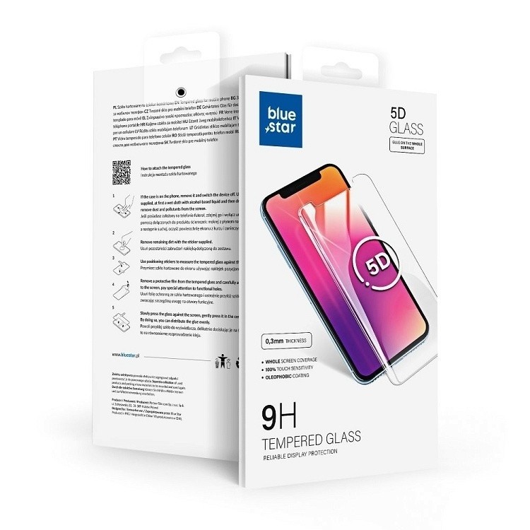 Samsung Galaxy S23 Ultra 5G Προστατευτικό Τζαμάκι Μαύρο Blue Star 5D Full Glue Full Face Tempered Glass Black