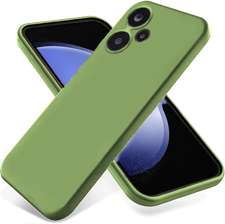Forcell Xiaomi Redmi 13C 5G Matt Θήκη Σιλικόνης - Light Green