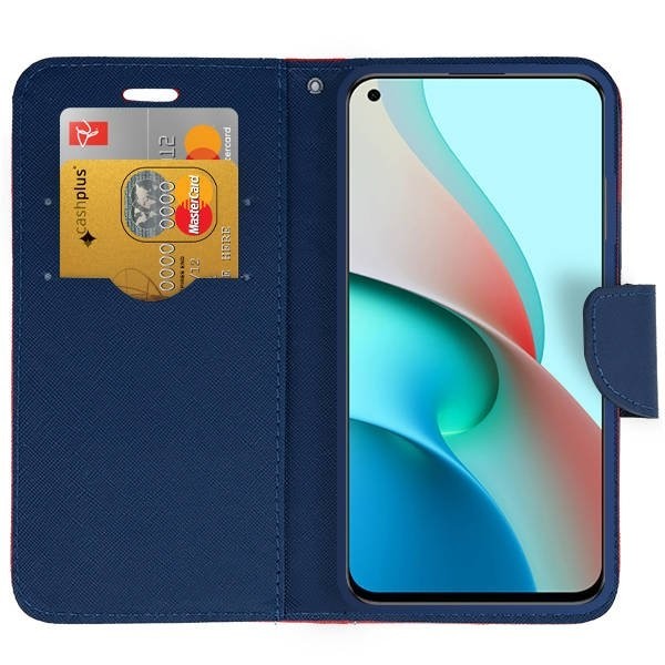 Θήκη Xiaomi Redmi Note 9T Βιβλίο Κόκκινο - Μπλε Fancy Book Case Telone Red - Navy
