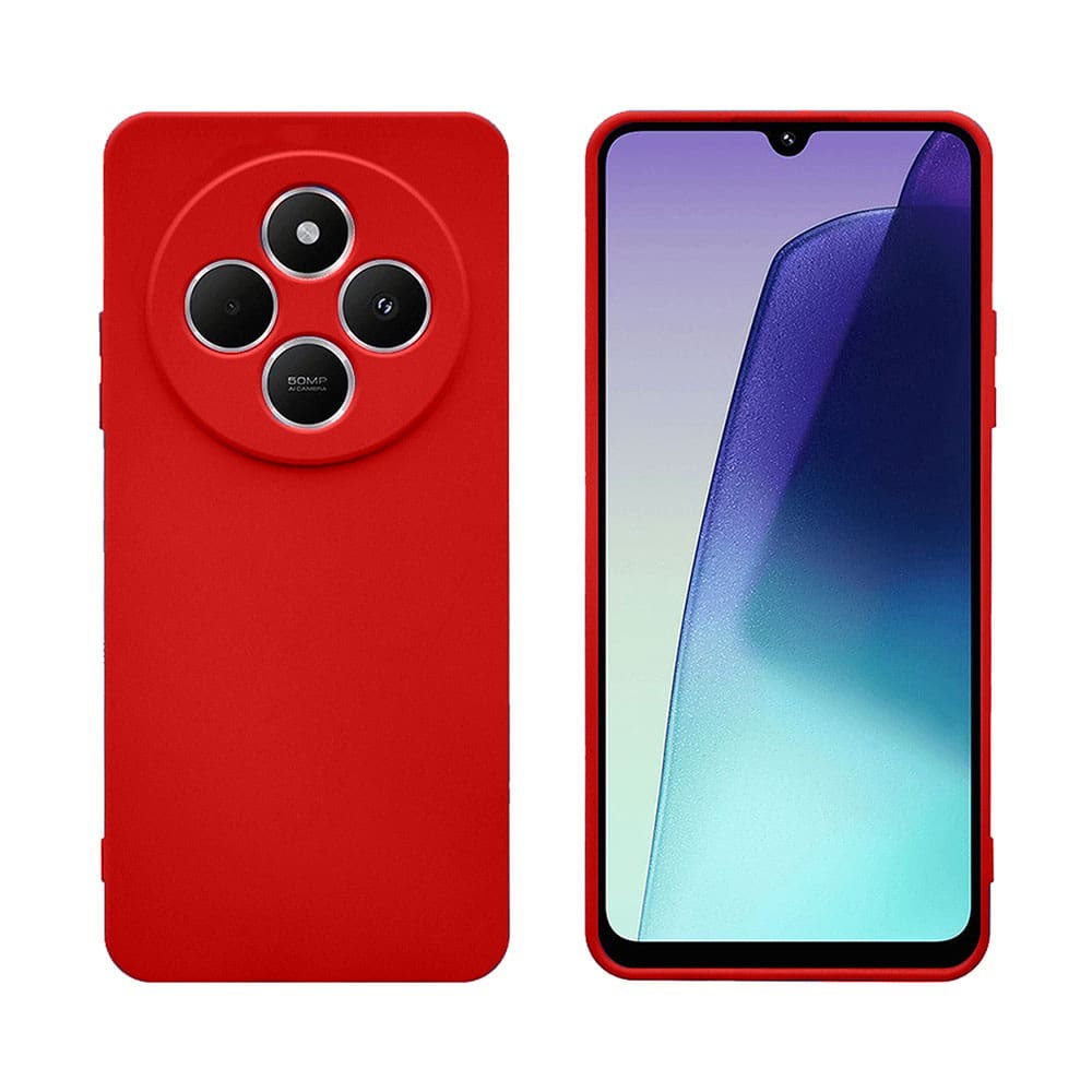 Forcell Xiaomi Redmi 14C / Poco C75 Matt Θήκη Σιλικόνης - Red