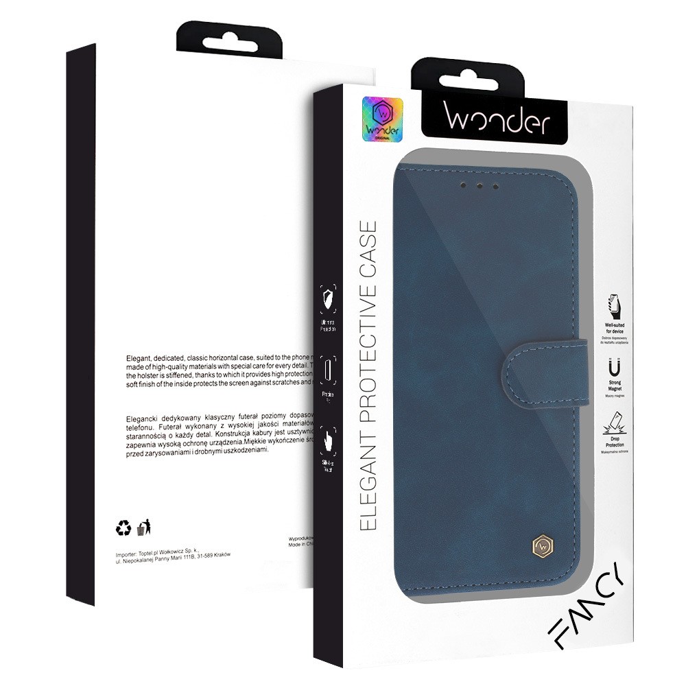 Wonder Xiaomi Redmi Note 13 4G Fancy Elegant Θήκη Βιβλίο - Blue