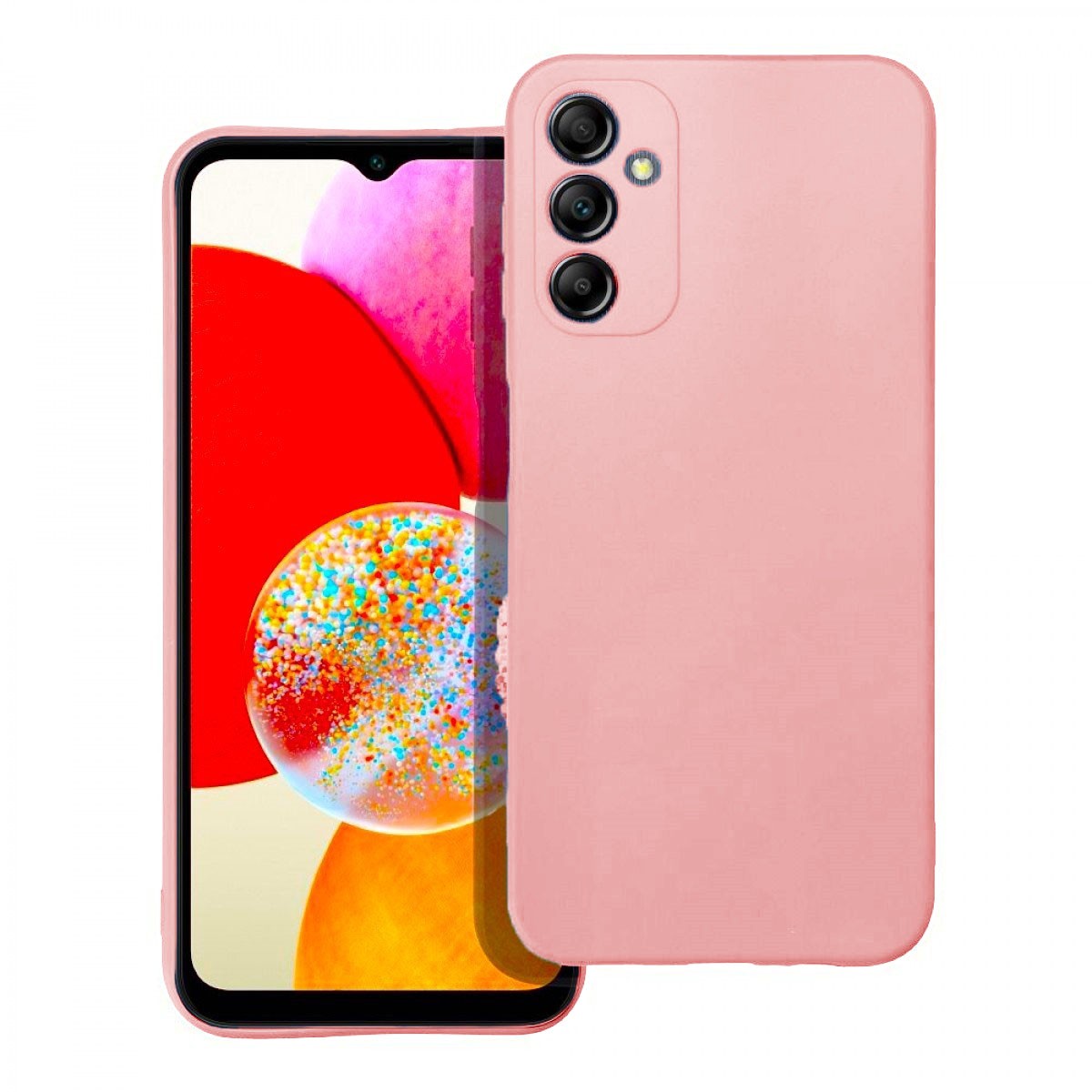 Forcell Samsung Galaxy A14 4G / A14 5G Matt Θήκη Σιλικόνης - Pink