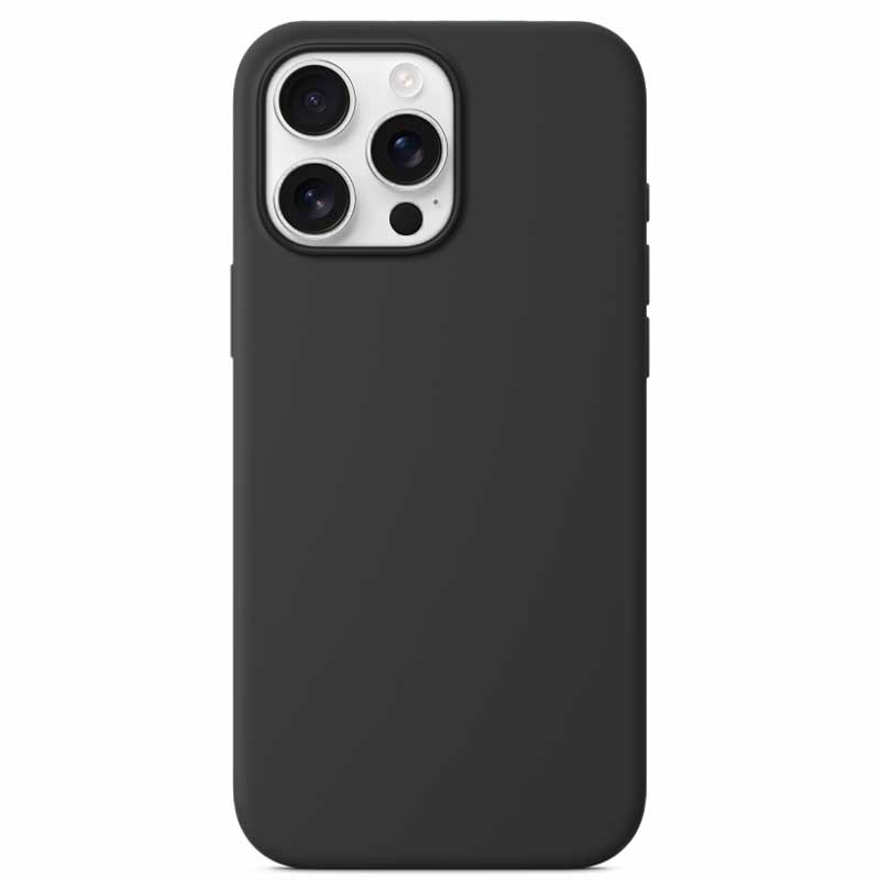 Forcell iPhone 16 Pro Max Soft Touch Θήκη Σιλικόνης - Black