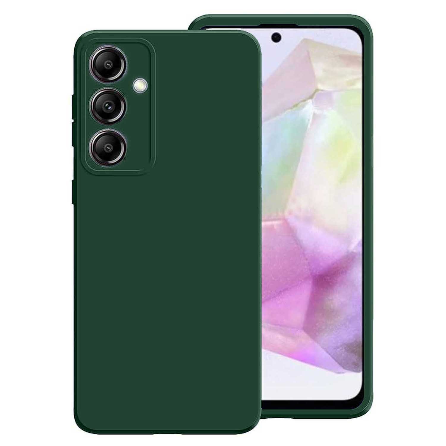 Forcell Samsung Galaxy A55 5G Soft Touch Θήκη Σιλικόνης - Green