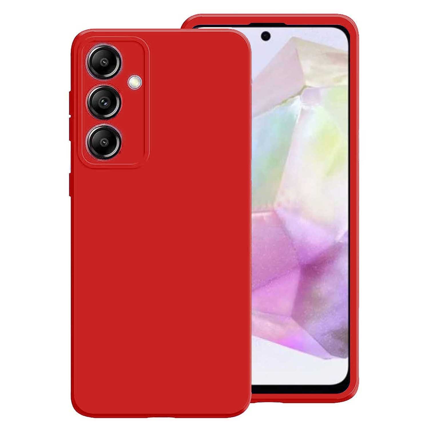 Forcell Samsung Galaxy A55 5G Soft Touch Θήκη Σιλικόνης - Red