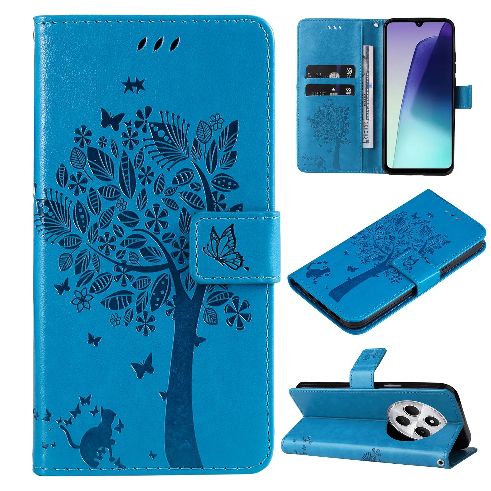 Tel1 Xiaomi Redmi 14C 4G Embossed Flip Θήκη Βιβλίο με Σχέδιο