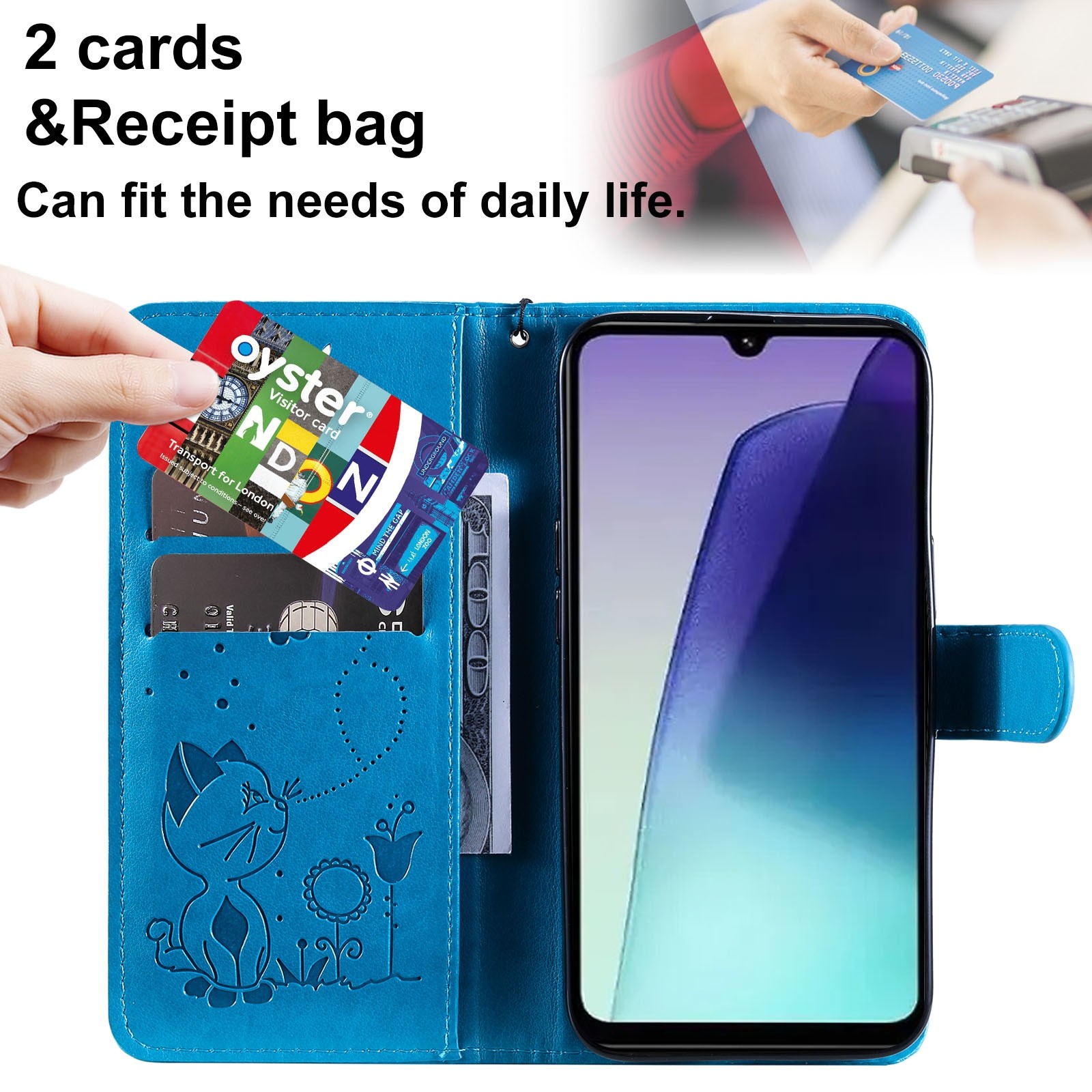 Tel1 Xiaomi Redmi 14C 4G Embossed Flip Θήκη Βιβλίο με Σχέδιο