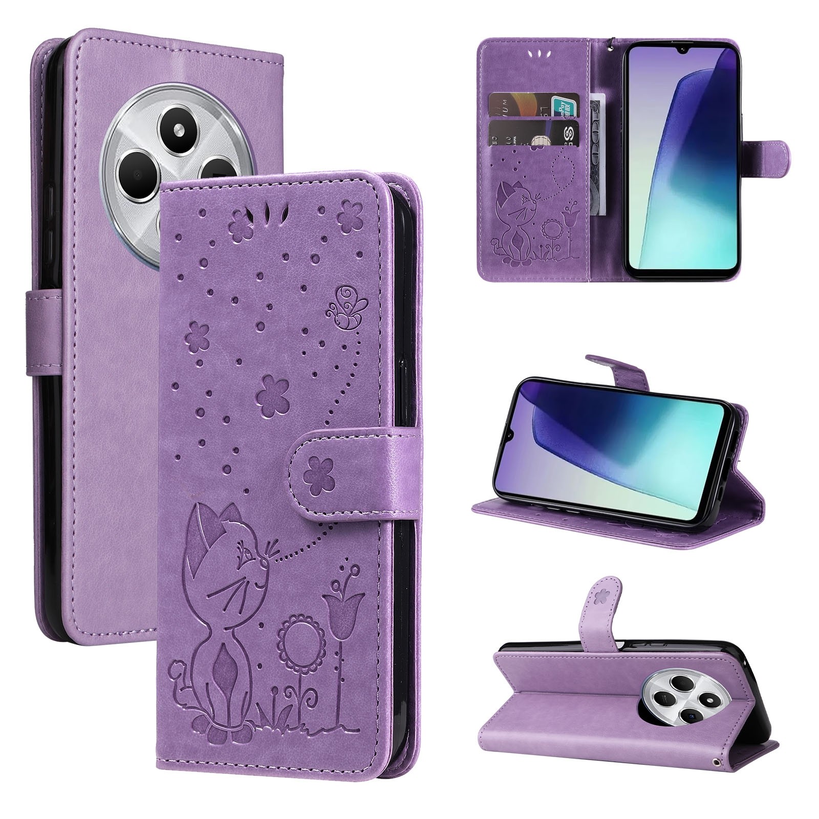 Tel1 Xiaomi Redmi 14C 4G Embossed Flip Θήκη Βιβλίο με Σχέδιο