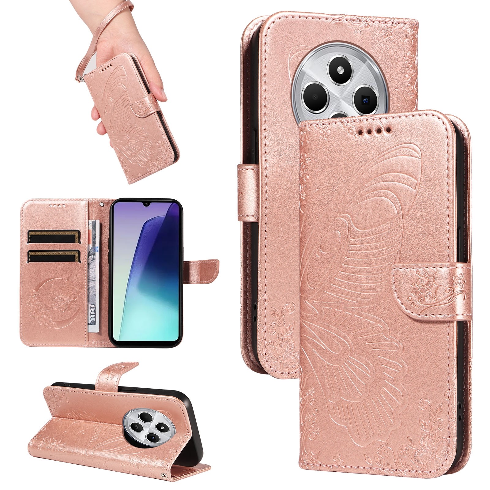 Tel1 Xiaomi Redmi 14C 4G Embossed Flip Θήκη Βιβλίο με Σχέδιο