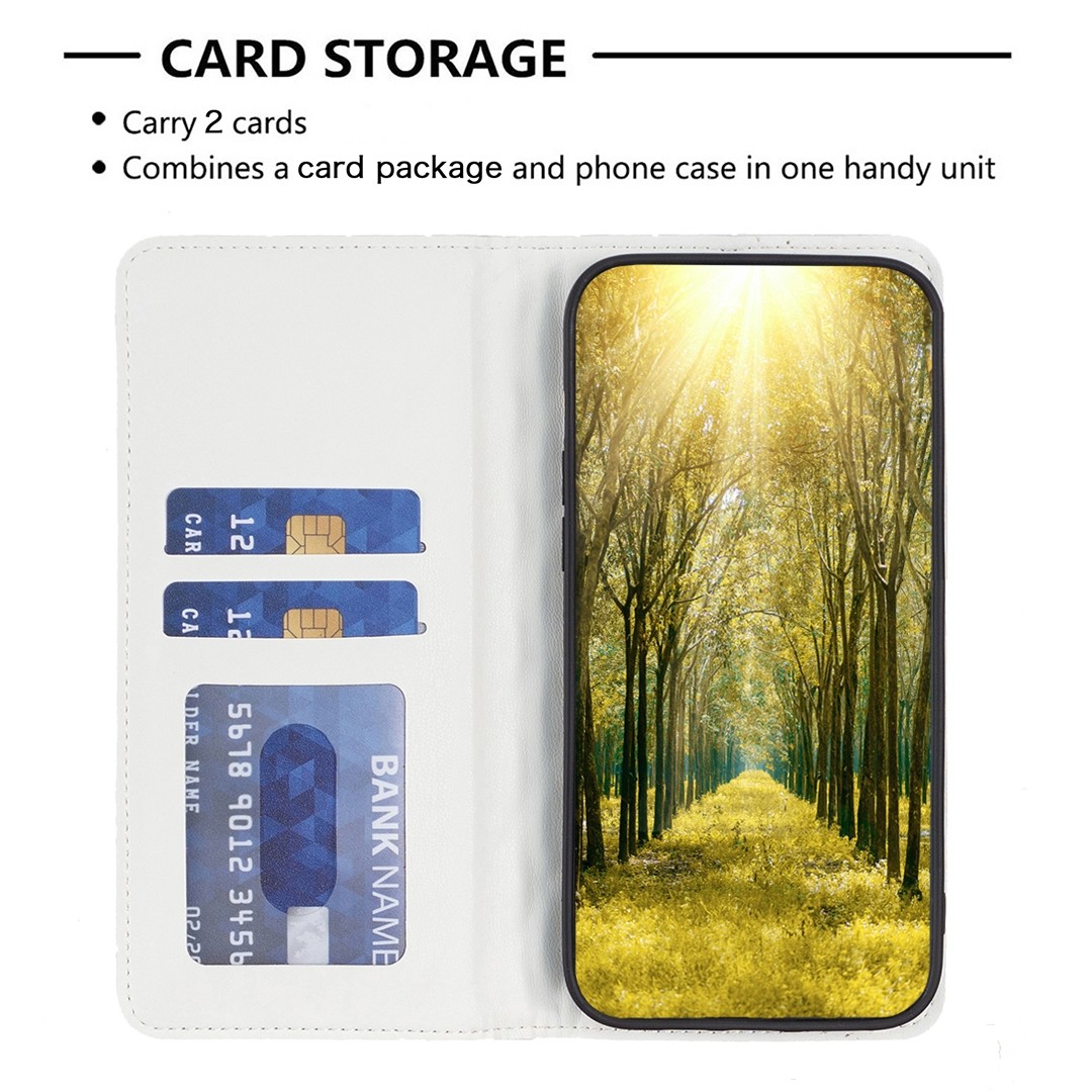 Tel1 Xiaomi Redmi Note 13 Pro 5G / Poco X6 5G Premium Diamond Lattice Magnetic Flip Θήκη Βιβλίο - White