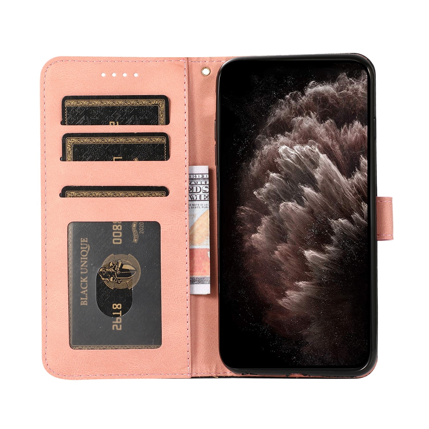 Tel1 Xiaomi Redmi 14C 4G Dual-color Stitching Θήκη Βιβλίο - Black Pink