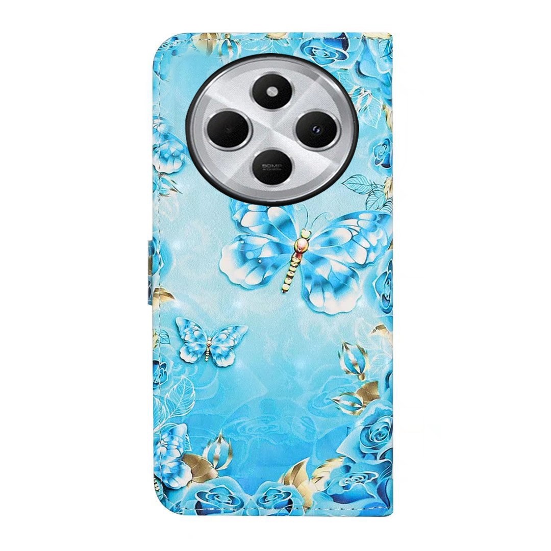 Tel1 Xiaomi Redmi 14C 4G / Poco C75 Oil Embossed 3D Drawing Θήκη Βιβλίο με Σχέδιο