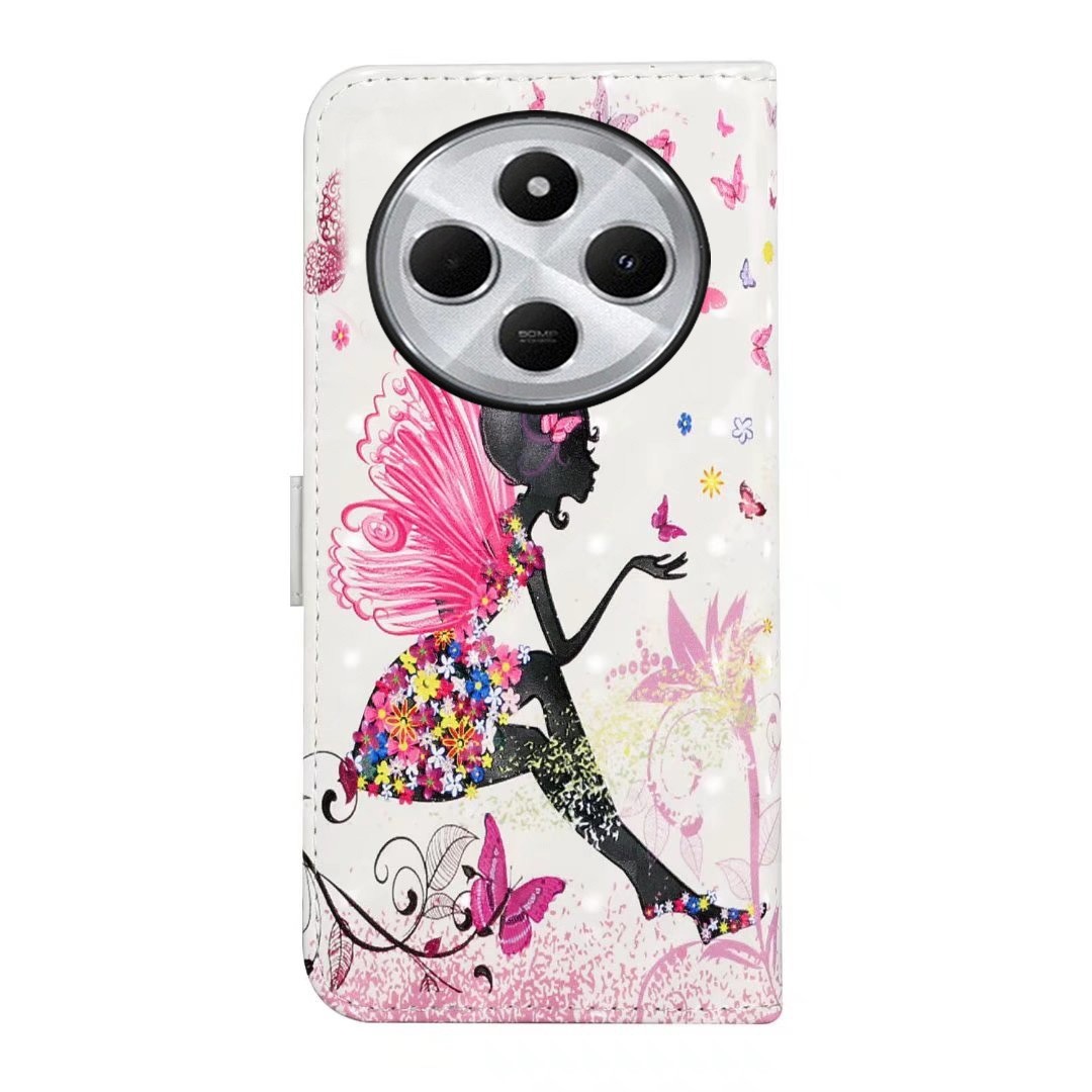 Tel1 Xiaomi Redmi 14C 4G / Poco C75 Oil Embossed 3D Drawing Θήκη Βιβλίο με Σχέδιο