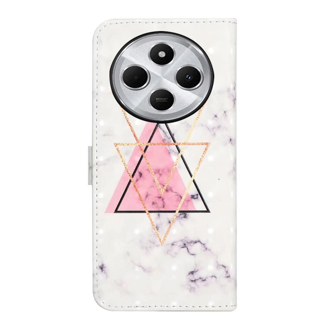 Tel1 Xiaomi Redmi 14C 4G / Poco C75 Oil Embossed 3D Drawing Θήκη Βιβλίο με Σχέδιο
