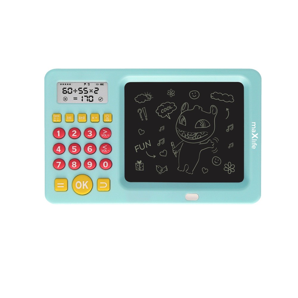 Παιδικός πίνακας γραφής με αριθμομηχανή Maxlife Writing Board with Math Games MXWB-01 Blue
