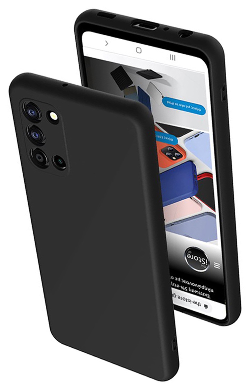 Forcell Samsung Galaxy A02s Matte Θήκη Σιλικόνης - Black