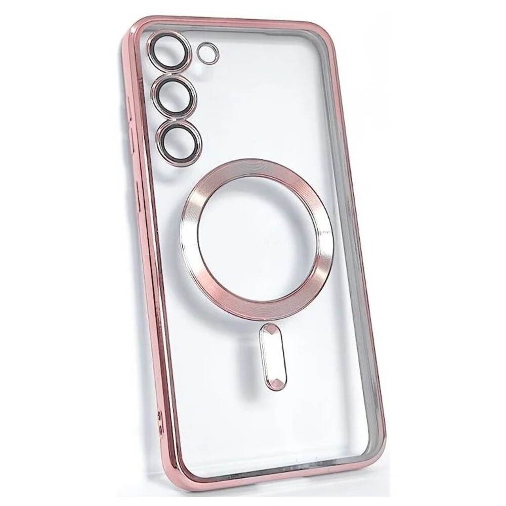 Forcell Samsung Galaxy S24 Plus 5G Magsafe Θήκη Σκληρή Διάφανη - Rose Gold