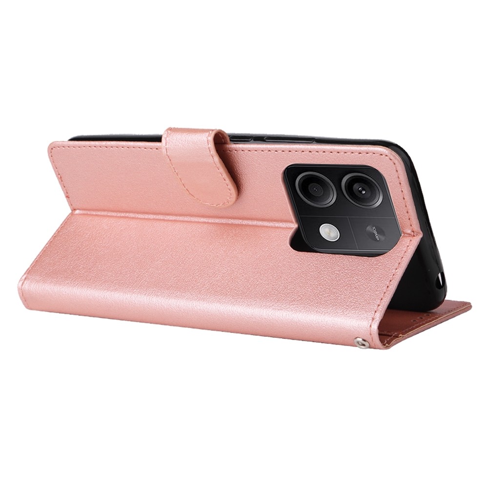 Tel1 Xiaomi Redmi Note 13 5G Horizontal Flip Θήκη Βιβλίο - Rose Gold