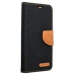 Tel1 Samsung Galaxy A35 5G Canvas Θήκη Βιβλίο - Black Brown